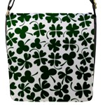 Lucky Clover Shamrock Flap Closure Messenger Bag (S)