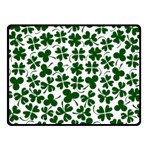 Lucky Clover Shamrock Double Sided Fleece Blanket (Small)