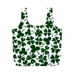 Lucky Clover Shamrock Full Print Recycle Bag (M)