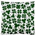 Lucky Clover Shamrock Standard Flano Cushion Case (One Side)