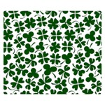 Lucky Clover Shamrock Double Sided Flano Blanket (Small)