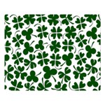 Lucky Clover Shamrock Double Sided Flano Blanket (Large)