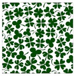 Lucky Clover Shamrock Large Satin Scarf (Square)