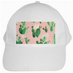 Pink Cactus flower White Cap