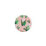 Pink Cactus flower 1  Mini Button