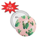 Pink Cactus flower 1.75  Button (10 pack) 