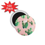 Pink Cactus flower 1.75  Magnet (100 pack) 