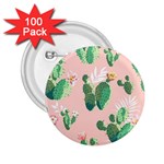 Pink Cactus flower 2.25  Button (100 pack)