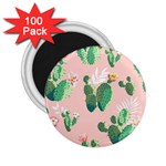 Pink Cactus flower 2.25  Magnet (100 pack) 