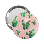 Pink Cactus flower 2.25  Handbag Mirror