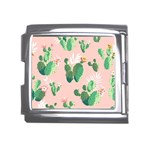 Pink Cactus flower Mega Link Italian Charm (18mm)