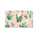 Pink Cactus flower Sticker (Rectangular)