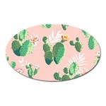 Pink Cactus flower Magnet (Oval)