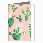 Pink Cactus flower Greeting Cards (Pkg of 8)