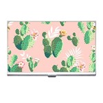 Pink Cactus flower Business Card Holder