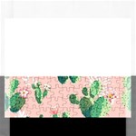 Pink Cactus flower Jigsaw Puzzle (Rectangular)