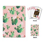 Pink Cactus flower Playing Cards Single Design