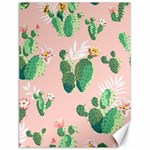 Pink Cactus flower Canvas 12  x 16 