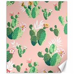 Pink Cactus flower Canvas 20  x 24 