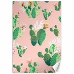 Pink Cactus flower Canvas 20  x 30 