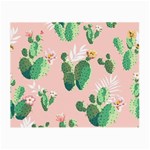 Pink Cactus flower Small Glasses Cloth (2 Sides)