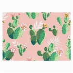 Pink Cactus flower Large Glasses Cloth