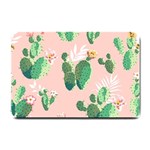 Pink Cactus flower Small Doormat