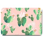 Pink Cactus flower Large Doormat