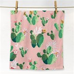 Pink Cactus flower Face Towel