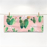 Pink Cactus flower Hand Towel