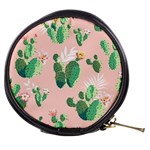 Pink Cactus flower Mini Makeup Bag