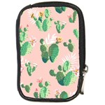 Pink Cactus flower Compact Camera Leather Case