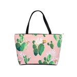 Pink Cactus flower Classic Shoulder Handbag