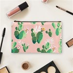 Pink Cactus flower Cosmetic Bag (Medium)