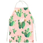 Pink Cactus flower Full Print Apron