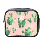 Pink Cactus flower Mini Toiletries Bag (Two Sides)