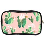 Pink Cactus flower Toiletries Bag (One Side)