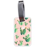 Pink Cactus flower Luggage Tag (two sides)