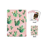 Pink Cactus flower Playing Cards (Mini)