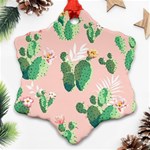 Pink Cactus flower Ornament (Snowflake)