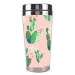 Pink Cactus flower Stainless Steel Travel Tumbler