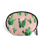 Pink Cactus flower Accessory Pouch (Small)