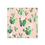 Pink Cactus flower Satin Bandana Scarf