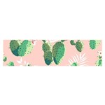 Pink Cactus flower Satin Scarf (Oblong)