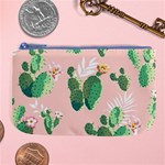 Pink Cactus flower Large Coin Purse