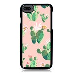 Pink Cactus flower Apple iPhone 8 Seamless Case (Black)