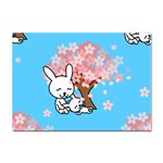 floral bunnies Sticker A4 (10 pack)