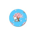 floral bunnies Golf Ball Marker