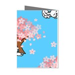 floral bunnies Mini Greeting Cards (Pkg of 8)