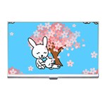 floral bunnies Business Card Holder